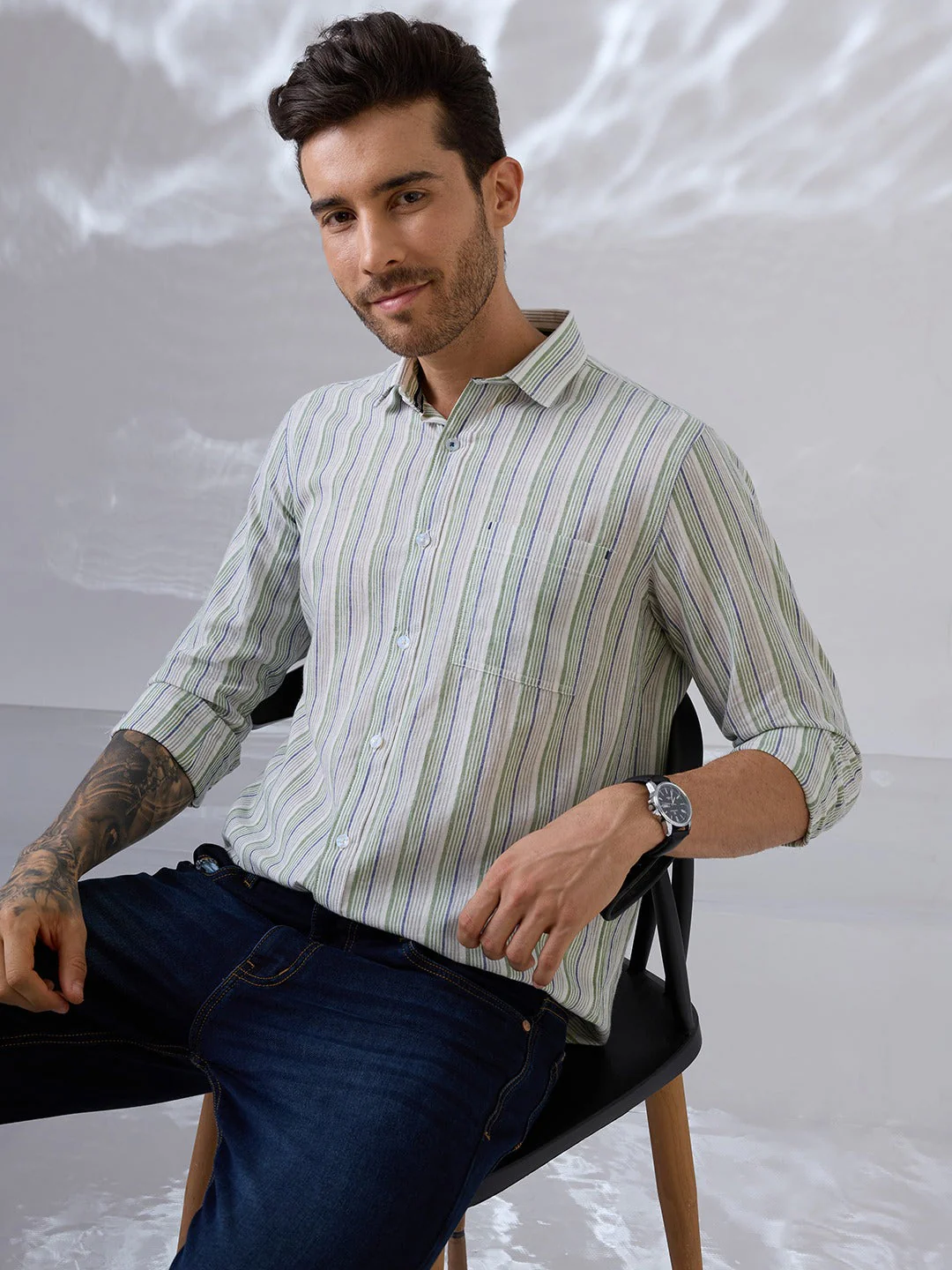 Blended Fabric Shirt